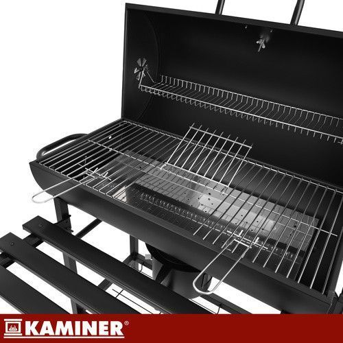 Мангал садовый с крышкой 108х67х96см Kaminer 27315 50696 фото