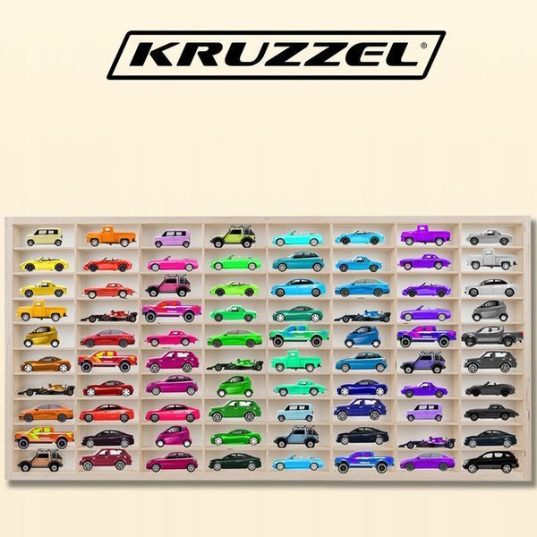 Деревянная полка для автомобилей Kruzzel 20233 настенный гараж на 80 ячеек 25345 фото