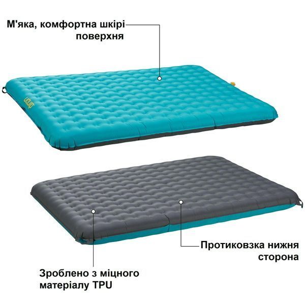 Матрас надувной Uquip Betty Double Petrol/Grey (243108) DAS2575 фото