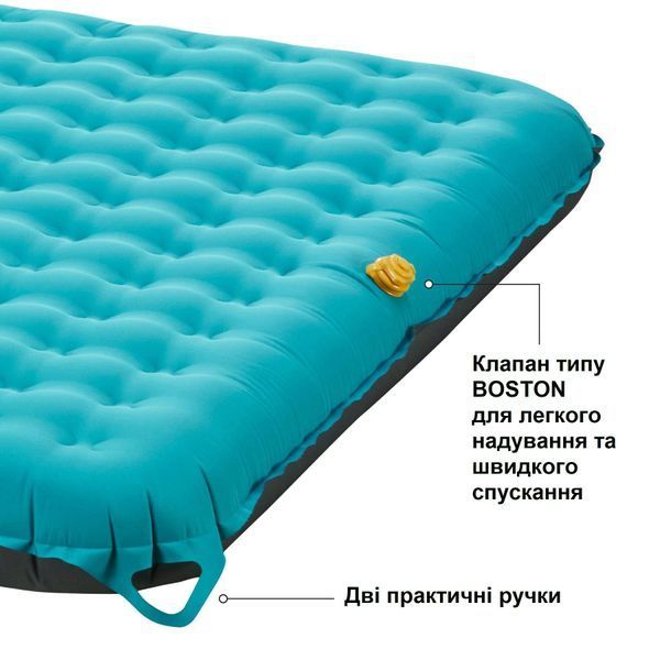 Матрас надувной Uquip Betty Double Petrol/Grey (243108) DAS2575 фото
