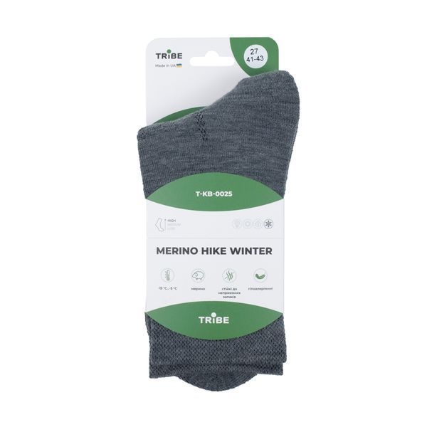 Шкарпетки Tribe Merino Hike Winter T-KB-0025-blue, 38-40 T-KB-0025-blue-38-40 фото