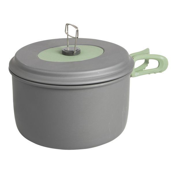 Набір посуду Bo-Camp Explorer XL 4 Pieces Hard Anodized Grey/Green (2200249) DAS1910 фото