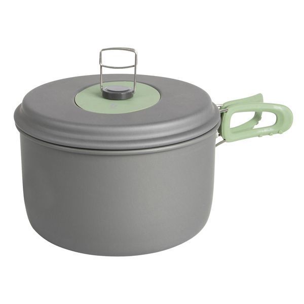 Набір посуду Bo-Camp Explorer XL 4 Pieces Hard Anodized Grey/Green (2200249) DAS1910 фото
