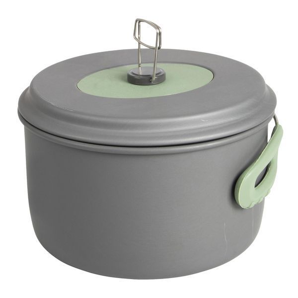 Набір посуду Bo-Camp Explorer XL 4 Pieces Hard Anodized Grey/Green (2200249) DAS1910 фото