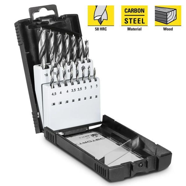 Набір свердел по дереву Trotec 15 pieces Wood Drill Set (6200001101) DAS2957 фото