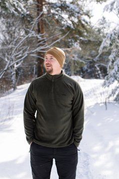 Кофта флісова Tribe Fleece Jacket Half Zip T-KJ-0012-olive, 46 T-KJ-0012-olive-46 фото