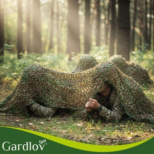 Камуфляжная маскирующая сетка 2x3 м Gardlov 27386 + 100 шт. стяжек 49885 фото