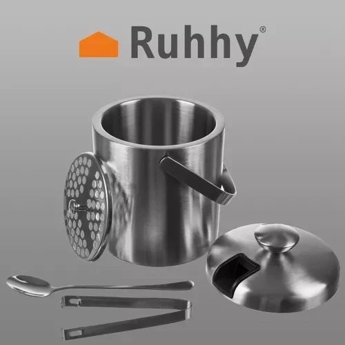 Ведро для льда - щипцы + ложка Ruhhy 21159 25275 фото