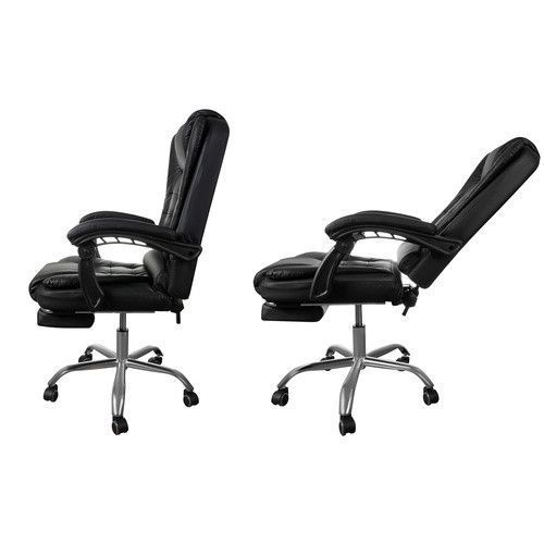 Офисное кресло с подставкой для ног Malatec 26195 черное 36893 фото