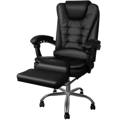 Офисное кресло с подставкой для ног Malatec 26195 черное 36893 фото
