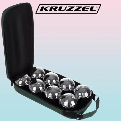 Игра петанк бочче 8 шаров Kruzzel 22915 металлические шары в чехле 30906 фото