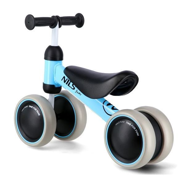 Беговел четырёхколёсный NILS Fun RB002 Синий 26373 фото