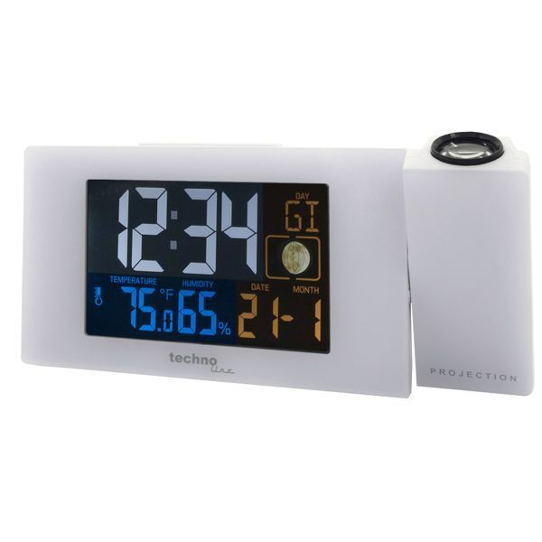 Годинник проекційний Technoline WT537 White (WT537) DAS945 фото