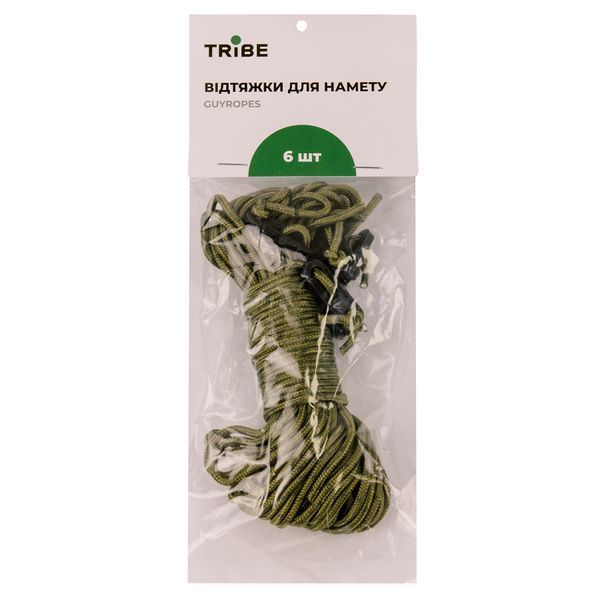 Комплект відтяжок для намету Tribe Guyropes T-AZ-0010-green T-AZ-0010-green фото