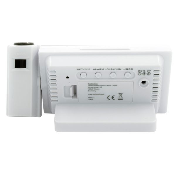 Годинник проекційний Technoline WT537 White (WT537) DAS945 фото