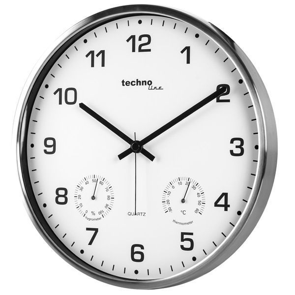 Годинник настінний Technoline WT7980 White/Silver (WT7980) DAS2065 фото