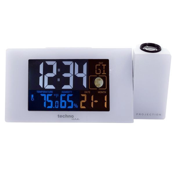 Годинник проекційний Technoline WT537 White (WT537) DAS945 фото