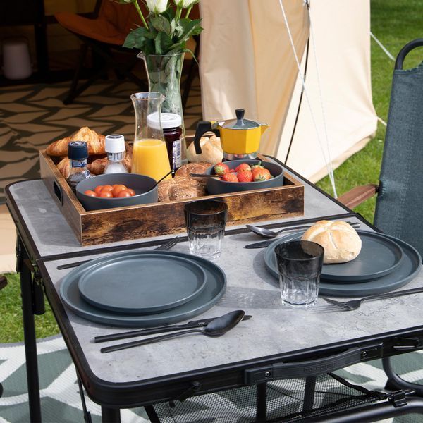Стіл Bo-Camp Northgate 120x60 cm Black/Grey (1404186) DAS2582 фото
