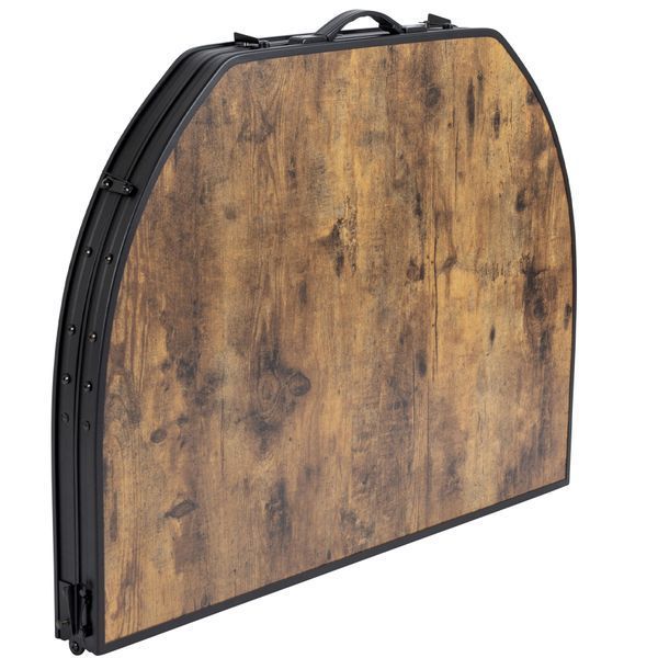 Стіл Bo-Camp Melrose Oval 120x80 cm Black/Wood look (1404220) DAS2583 фото