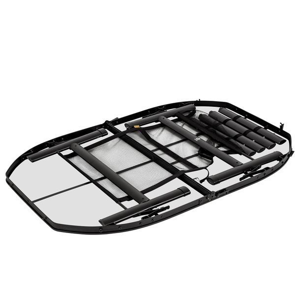 Стіл Bo-Camp Melrose Oval 120x80 cm Black/Wood look (1404220) DAS2583 фото