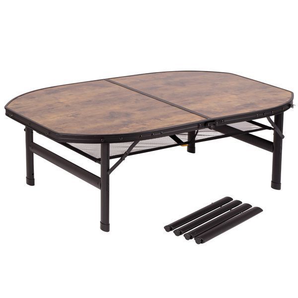 Стіл Bo-Camp Melrose Oval 120x80 cm Black/Wood look (1404220) DAS2583 фото