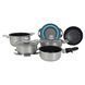 Набір посуду Gimex Cookware Set induction 9 предметів Silver (6977226) DAS1819 фото 1