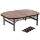 Стіл Bo-Camp Melrose Oval 120x80 cm Black/Wood look (1404220) DAS2583 фото 2
